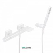 Смеситель для ванной Tres Loft colors с ручным душем белый матовый 20017001BM