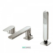 Змішувач на борт ванни Tres Loft colors з ручним душем сталь 20016203AC