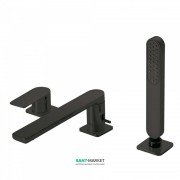 Смеситель на борт ванны Tres Loft colors с ручным душем черный матовый 20016201NM