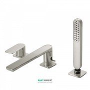 Смеситель на борт ванны Tres Loft colors с ручным душем сталь 20016201AC
