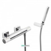 Термостат для душа Tres Loft colors с ручным душем белый/хром 20016409BL