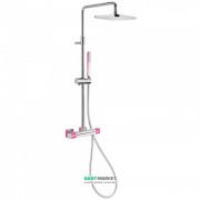 Душевая стойка Tres Loft colors с термостатом фуксия/хром 20019501FU