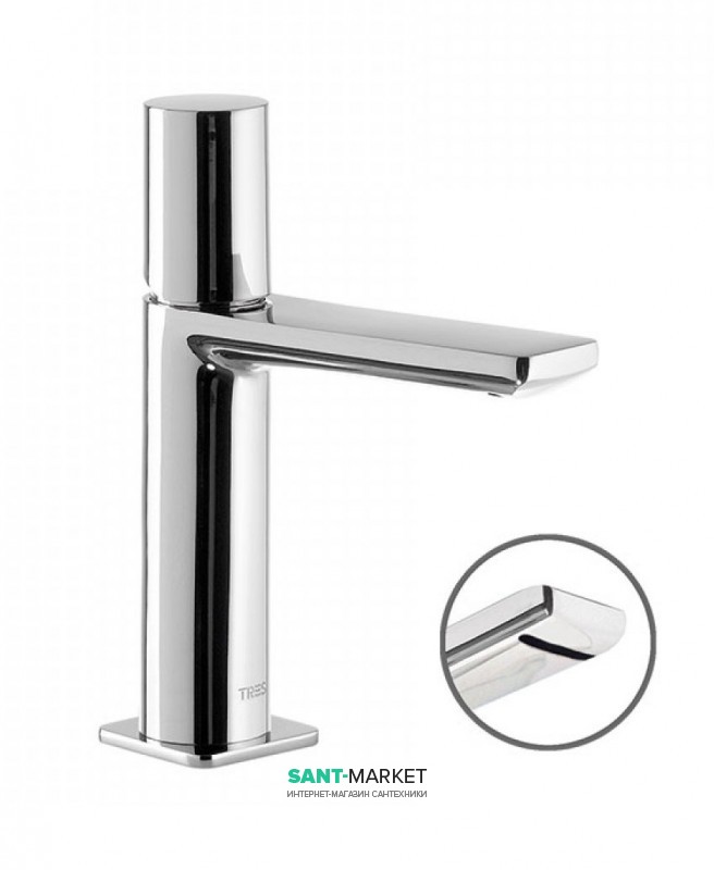 Смеситель для раковины Tres Loft-Tres с донным клапаном хром 20010102D