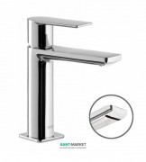 Смеситель для раковины Tres Loft-Tres с каскадным изливом хром 20010101