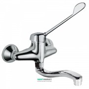 Смеситель для раковины Tres Monotres настенный с медицинским рычагом хром 17231811