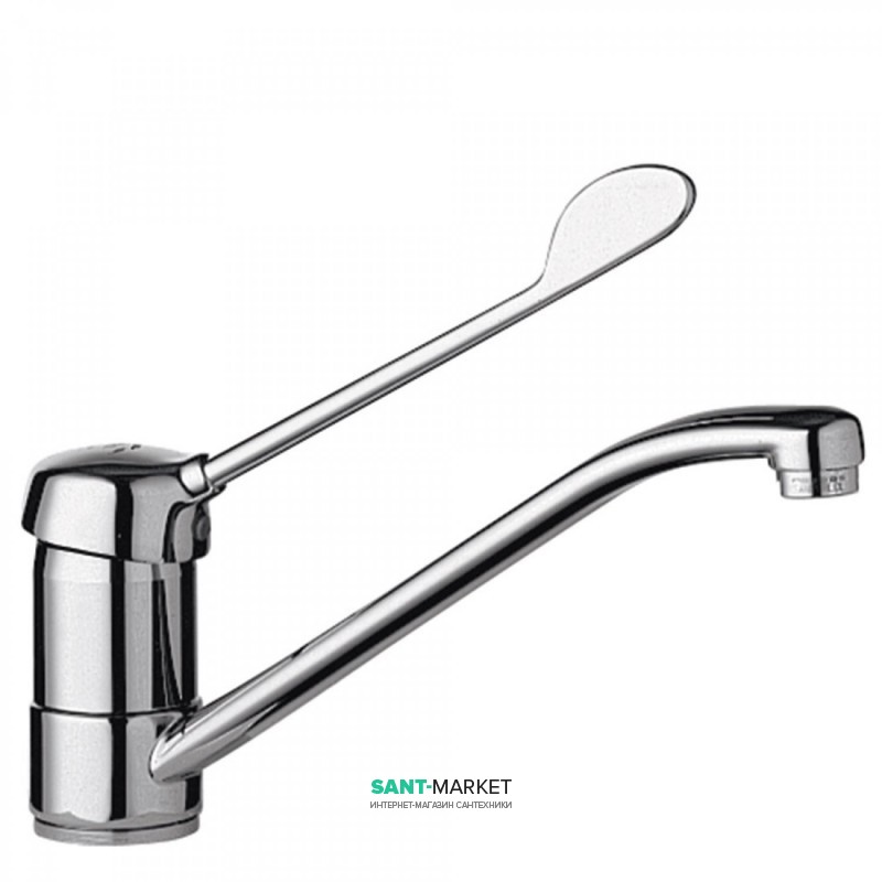 Змішувач для раковини Tres Monotres вертикальний з медичним важелем хром 17233311