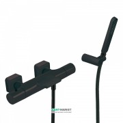 Термостат для ванной Tres Loft colors с ручным душем черный матовый 20017409NM