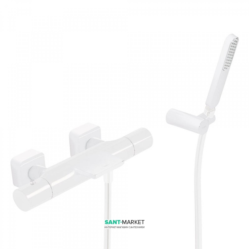 Термостат для ванни Tres Loft colors з ручним душем білий матовий 20017409BM