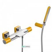 Термостат для ванни Tres Loft colors з ручним душем янтарно-жовтий/хром 20017409AM