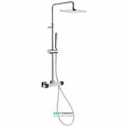 Душова стійка Tres Loft colors з термостатом чорний/хром 20019501NE