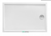 Душовий піддон прямокутний PoolSpa Galia Modern 140х80 см з ніжками та сифоном акрил білий PBKM510BNC00000