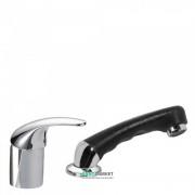 Змішувач з душовою лійкою для перукарні Tres Monotres одноважільний хром/чорний 172450