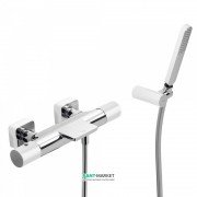 Термостат для ванни Tres Loft colors з ручним душем білий/хром 20017409BL