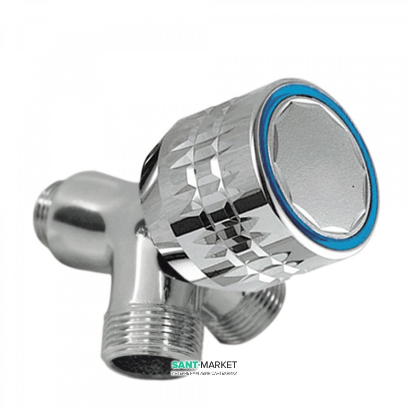 Запорный вентиль Tres Ese-23 двойной холодная вода 1/2'' - 3/4'' хром 02351601