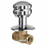 Запорный вентиль Tres Ese-23 с резьбой 1/2'' горячая вода хром 13315510C