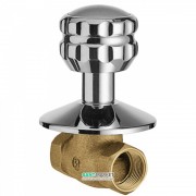 Запорный вентиль Tres Ese-23 с резьбой 3/4'' горячая вода хром 13315710C