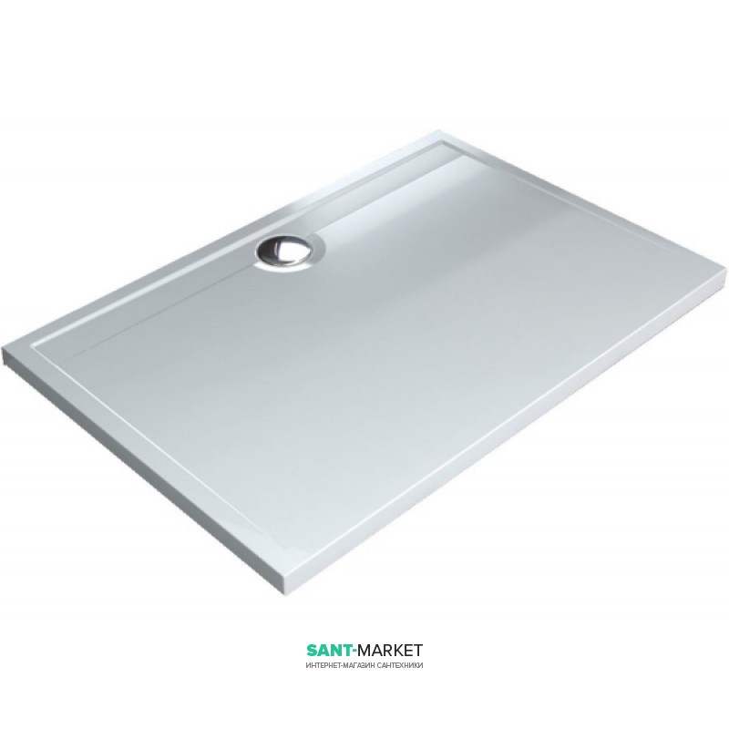 Душевой поддон Miraggio Paris 1200 прямоугольный белый глянцевый 0000618