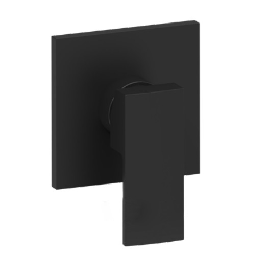 Смеситель для душа скрытого монтажа Paffoni Elle однорычажный 2 потребителя черный матовый EL 010 NO/M