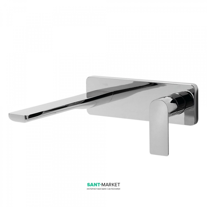 Смеситель для раковины Tres Loft-Tres однорычажный настенный хром 20020002