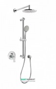Душевая система скрытого монтажа Tres K-tres с однорычажным смесителем и штангой хром 169980