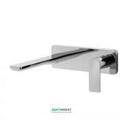 Змішувач для раковини Tres Loft-Tres одноважільний настінний хром 20020003