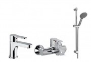 Набор смесителей ванны Paffoni Blu Kitblu с душевым гарнитуром хром KITBLU