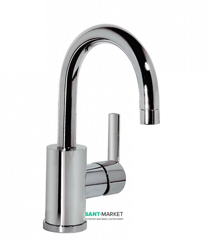 Смеситель для раковины Tres Lex-tres однорычажный с поворотным изливом хром 181703