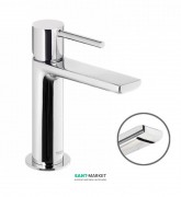 Смеситель для раковины Tres Max-Tres с каскадным изливом и донным клапаном хром 06210303D