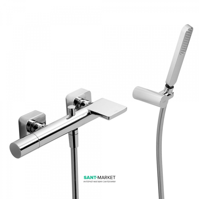Смеситель для ванной Tres Loft-Tres с ручным душем хром 20017001