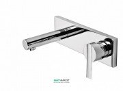 Смеситель для раковины Tres Lex-tres однорычажный настенный излив 160 мм хром 08120001