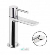 Смеситель для раковины Tres Max-Tres с каскадным изливом и донным клапаном хром 06210303D