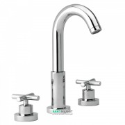 Змішувач для раковини Tres Bimax-Tres двухвентильний хром 168105