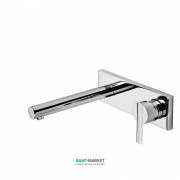 Смеситель для раковины Tres Lex-tres однорычажный настенный излив 210 мм хром 08120021