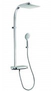 Душевая стойка с термостатом Paffoni Moby хром/белый ZCOL 667 CR AG