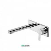 Змішувач для раковини Tres Lex-tres одноважільний настінний вилив 210 мм хром 08120021