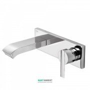 Смеситель для раковины Tres Lex-tres однорычажный настенный с каскадным изливом хром 08126010