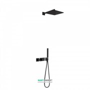 Душевая система Tres Block System colors термостатическая черный матовый 20725201NM