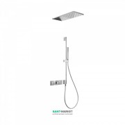 Душевая система Tres Block System термостатическая с верхним и ручным душем хром 20725210