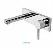 Змішувач для раковини Tres Alplus настінний одноважільний хром 20321001