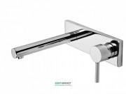 Змішувач для раковини Tres Alplus настінний одноважільний хром 20320002