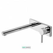 Смеситель для раковины Tres Alplus настенный однорычажный хром 20320001