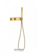 Термостат для душу Tres Block System colors з ручним душем 1 споживач матове золото 20725191OM