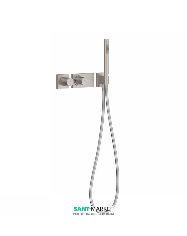 Термостат для душа Tres Block System colors с ручным душем 1 потребитель сталь 20735191AC