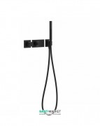 Термостат для душу Tres Block System colors з ручним душем 2 споживача чорний матовий 20735291NM