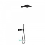 Душевая система Tres Block System colors термостатическая черный матовый 20725201NM