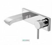 Смеситель для раковины Tres Alplus настенный однорычажный хром 20326010