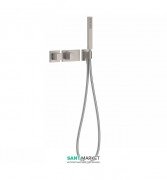 Термостат для душа Tres Block System colors с ручным душем 2 потребителя сталь 20725291AC