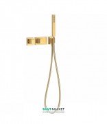 Термостат для душа Tres Block System colors с ручным душем 2 потребителя матовое золото 20725291OM