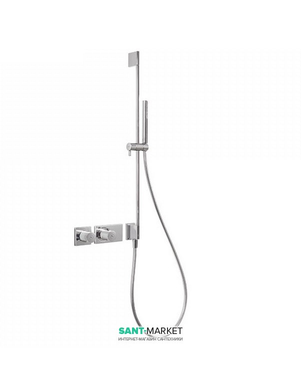 Термостат для душа Tres Block System с ручным душем 2 потребителя хром 20735292