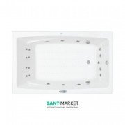 Ванна аеро- та гідромасажна акрилова прямокутна PoolSpa Fantasy 185х115 система Titanium білий PHP1H10STTC0000